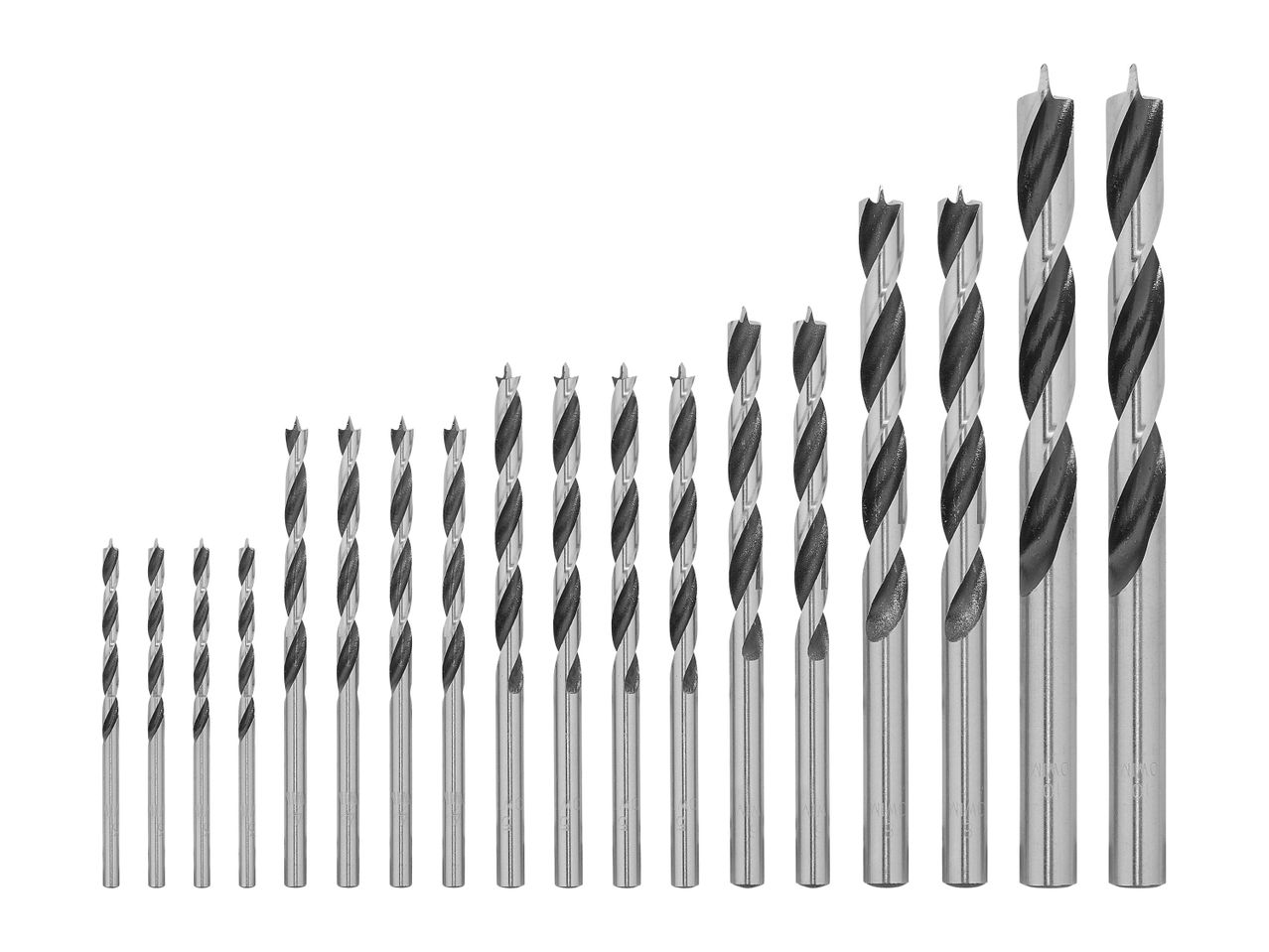 Go to full screen view: Parkside Wood Drill Bit Set - 18 piece set - Image 1