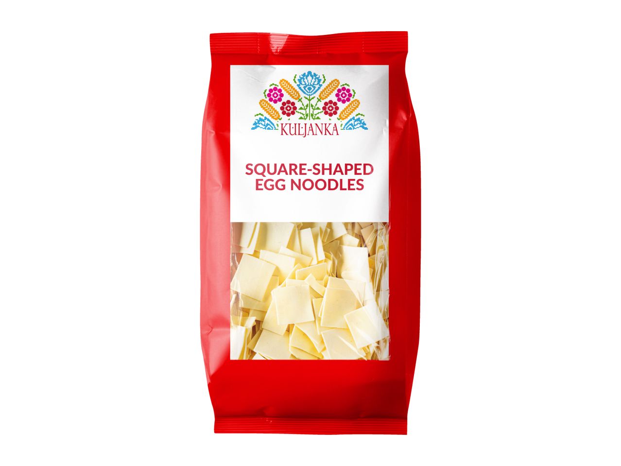 Square Shaped Egg Noodles