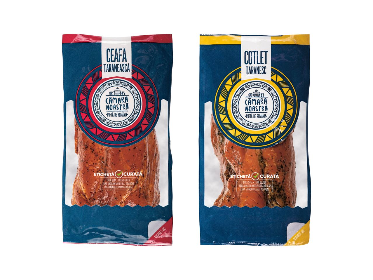 Produse din carne Ceafă și Cotlet Tărănesc de la Camera Noastră.