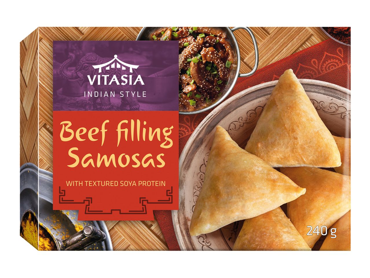 Vitasia Indian Style Beef Filling Samosas (240g)