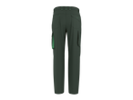 Calças de Trabalho Masculinas PARKSIDE®, verde escuro com detalhes verde claro, vista traseira.