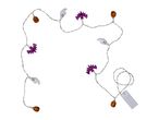Halloween string lights with pumpkin, bat and ghost decorations