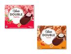 Topaktuelle billeder af Classic Double ispinde i hindbær og karamel.