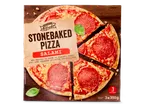 Trattoria Alfredo salami pizza's: 3 stenen pizza's met knapperige bodem.