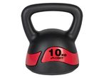 Crivit 10kg kettlebell, black and red.