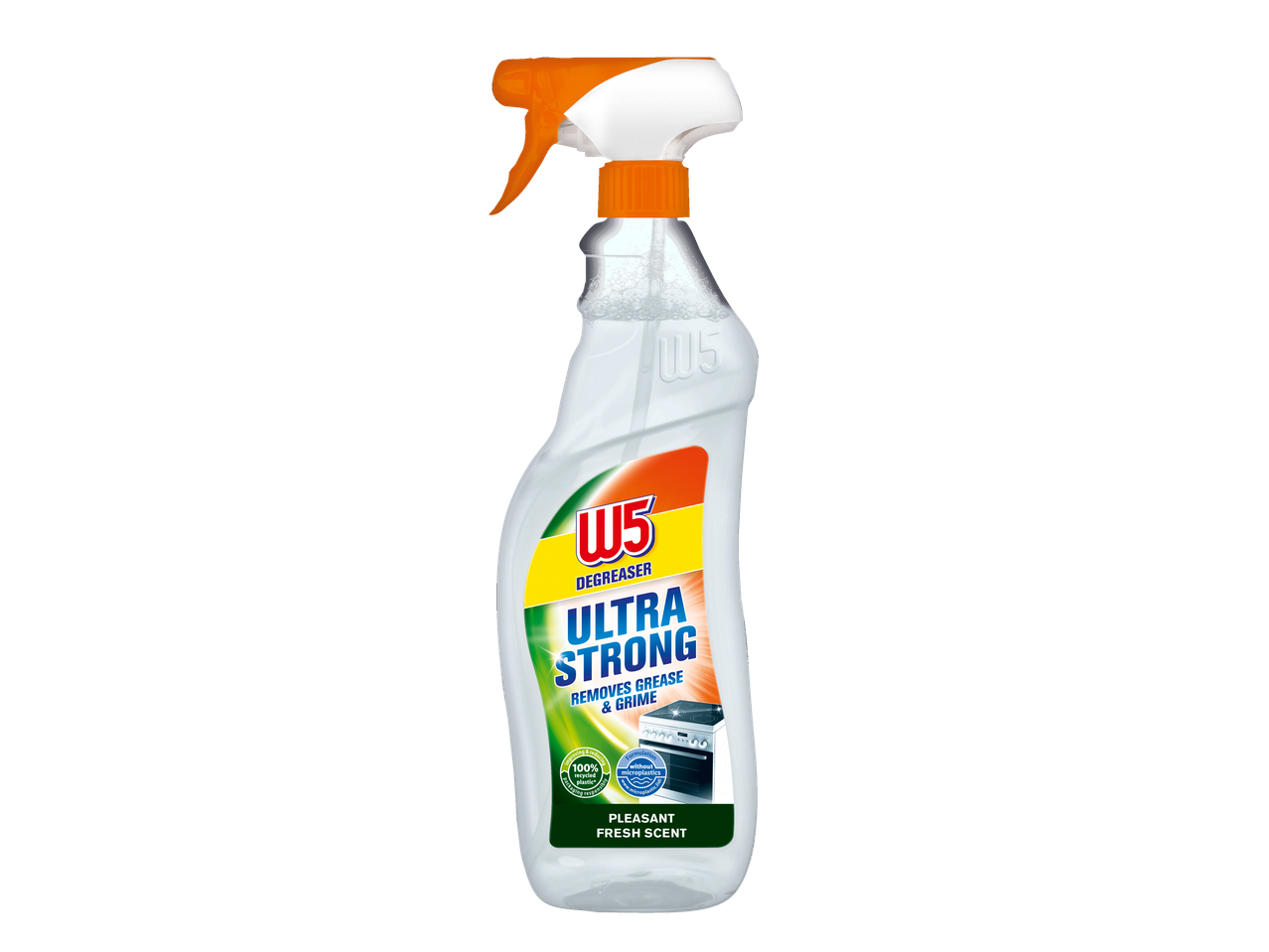 W5 Ultra Strong zsíroldó: erős tisztító spray.