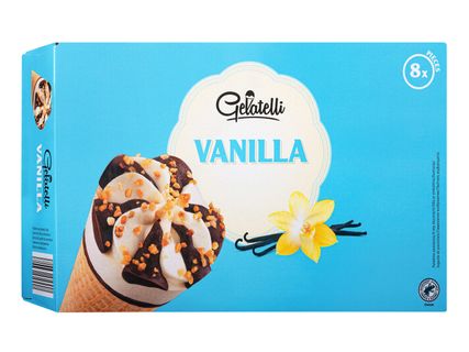 Tölcséres vaníliás jégkrém