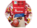 Favorina Mini Chocolate Santas, milk chocolate, Fairtrade cocoa