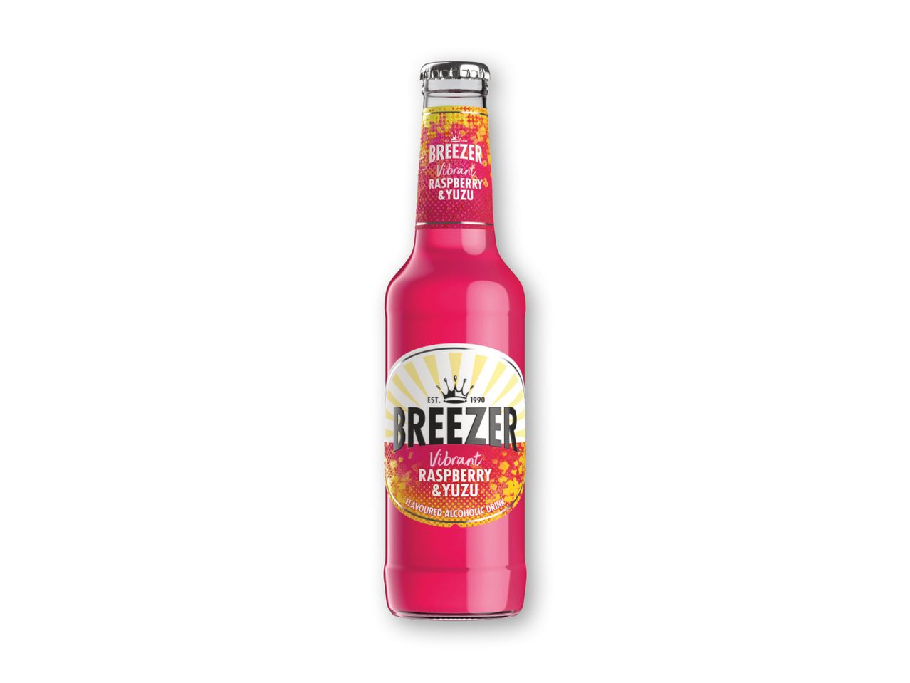 En flaske Briotchet Pink Grapefruit sodavand.