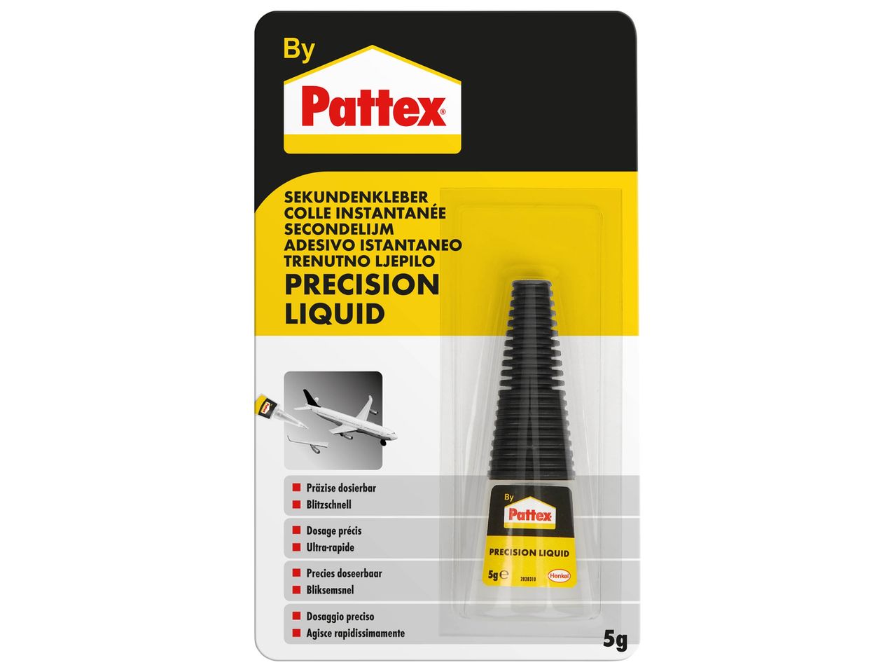 Tube de colle instantanée Pattex Precision Liquid 5g.