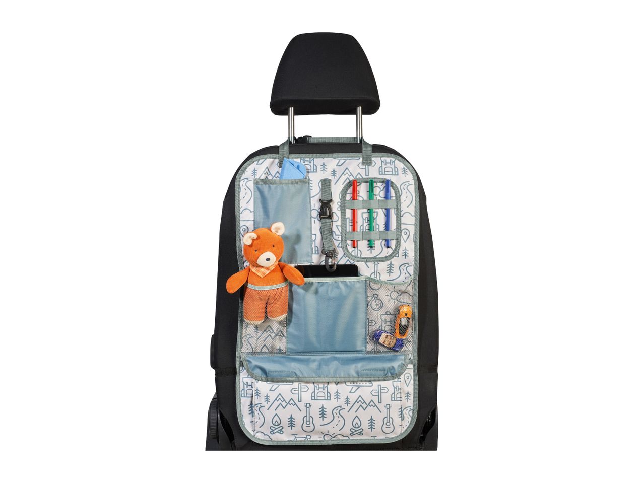 Patterned Car Back Seat Organiser