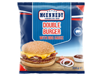 McKennedy American Way double burger met BBQ saus.