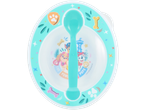 Paw Patrol themed plate and spoon for kids.