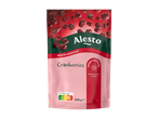 Alesto gedroogde en gezoete veenbessen, 200g verpakking met Nutri-Score D.