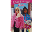 Barbie Color & Sticker Fun boek met twee poppen, stickers en 230+ activiteiten.