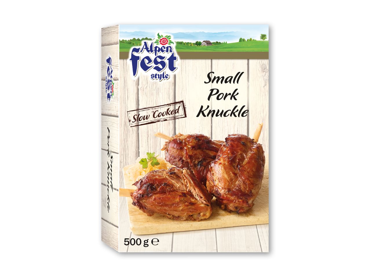 Alpen Fest Small Pork Knuckle emballage med 