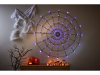 LIVARNO home LED Spider Web with purple lights, pumpkins, and autumn decor.