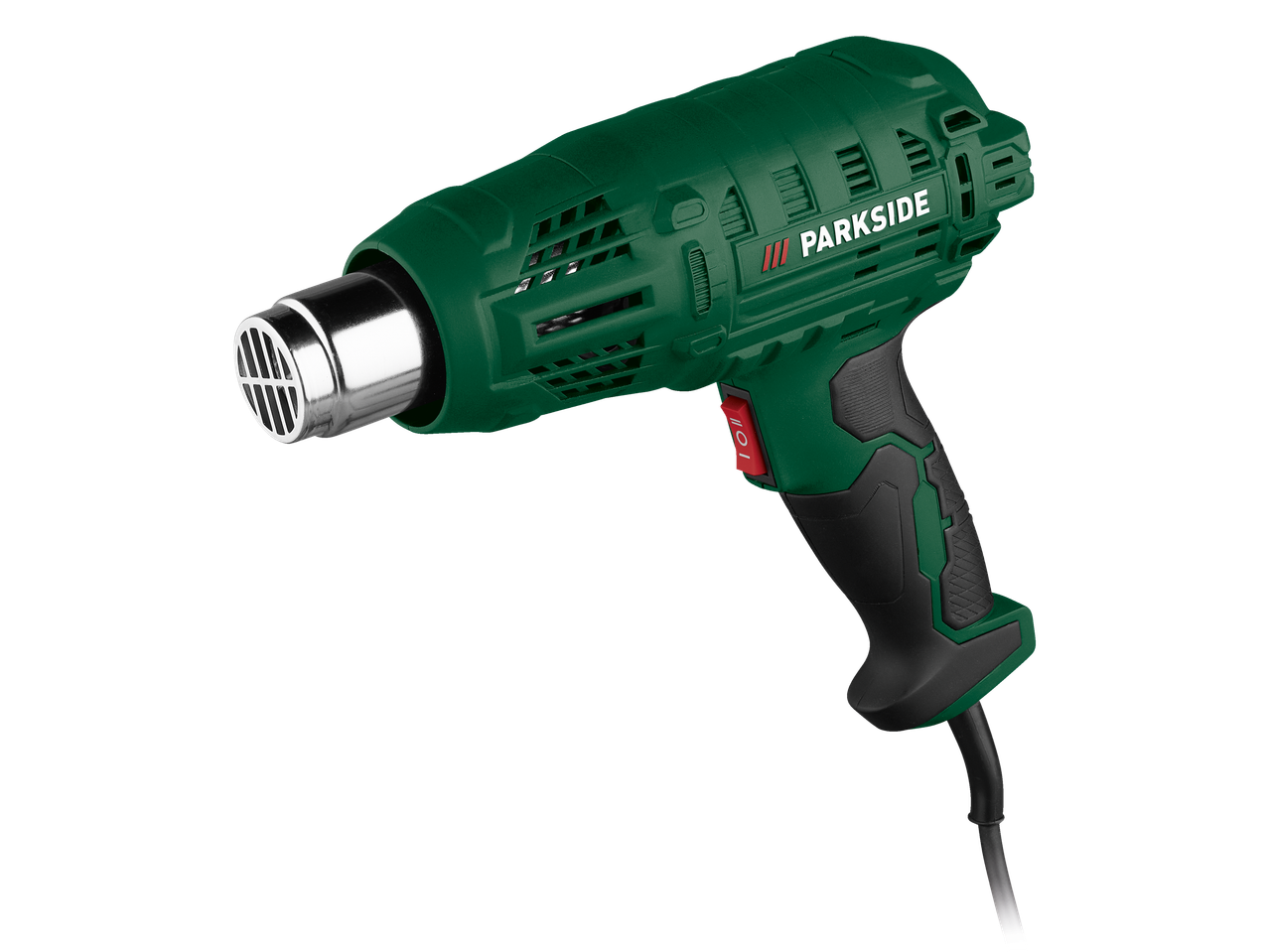 Pistola termica Parkside verde.