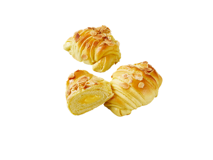 Brioche tešlos kruasanas su kremo įdaru