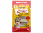 Orlando kauwbotten voor kleine honden, 100% runderhuid, 1% vet, 4 stuks