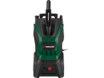 PARKSIDE® 1800W Pressure Washer, front view, green and black.