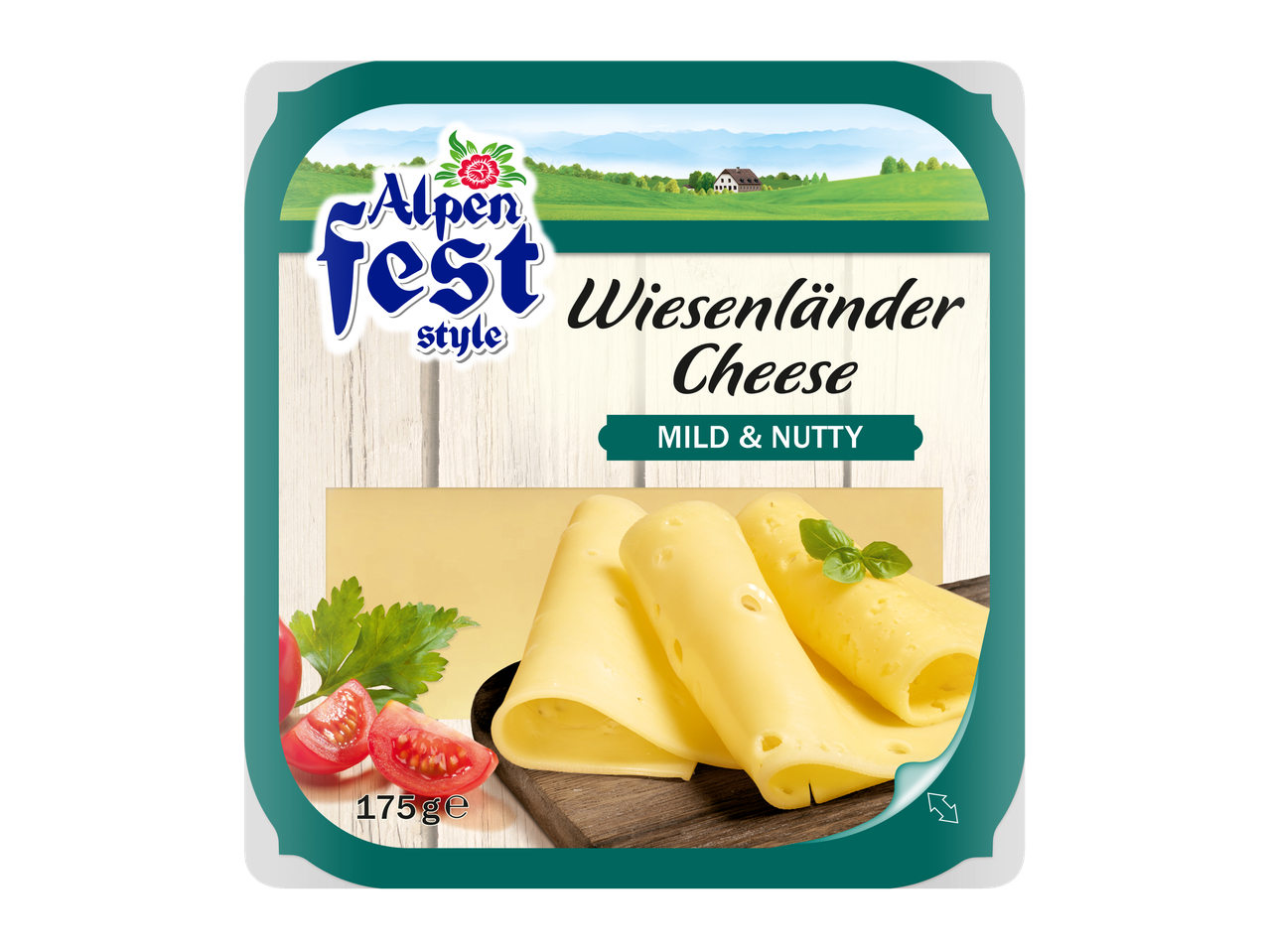 Brânză Wiesenländer Alpen Fest Style, ușoară și nuci.