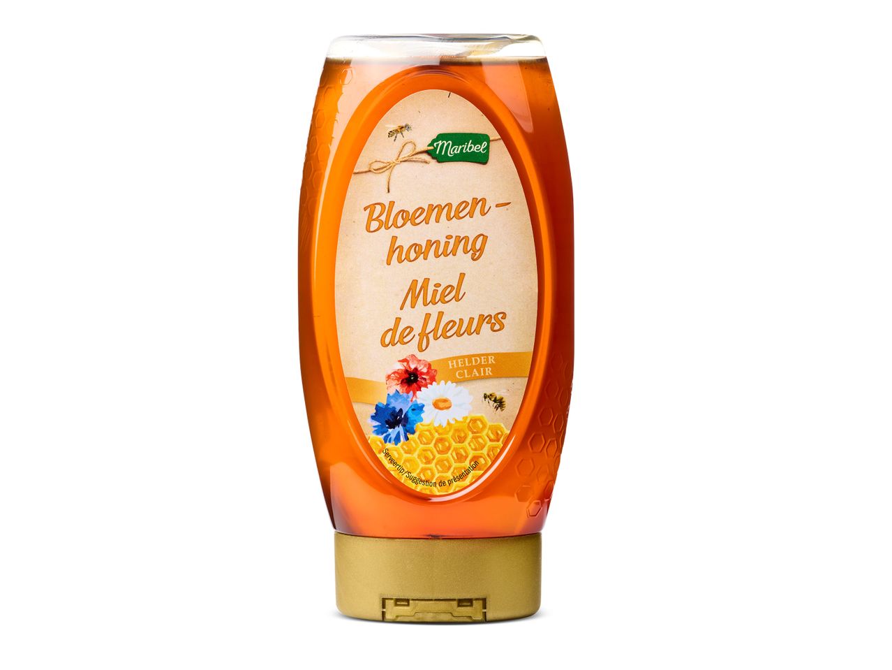 Maribel bloemenhoning in fles.