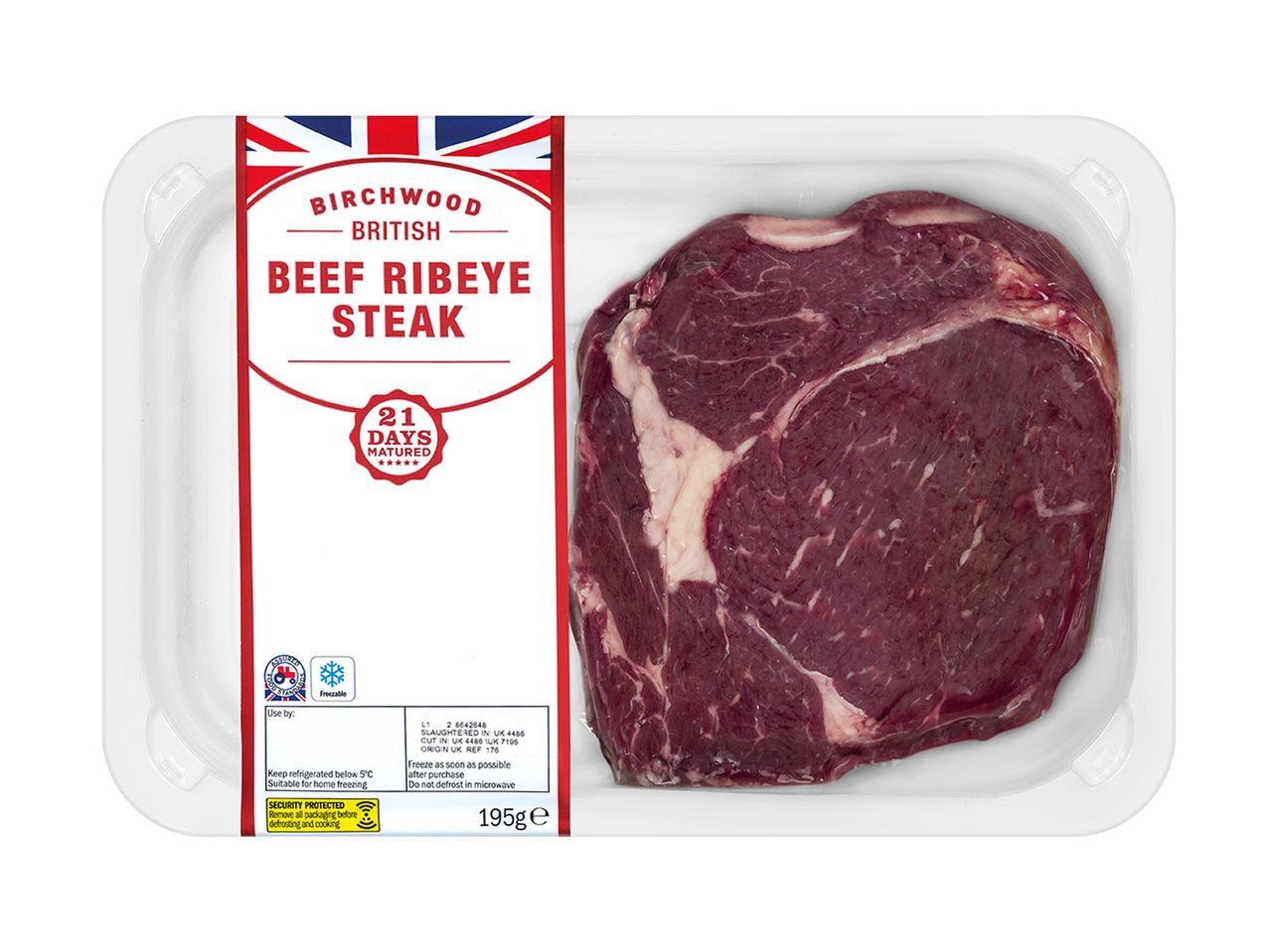 Go to full screen view: Birchwood British Beef Ribeye Steak - Image 1