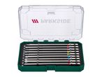 Parkside screwdriver bit set in a clear plastic case.