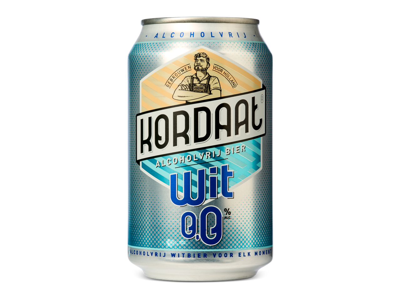 blikje Kordaat Wit 0.0% alcoholvrij bier.