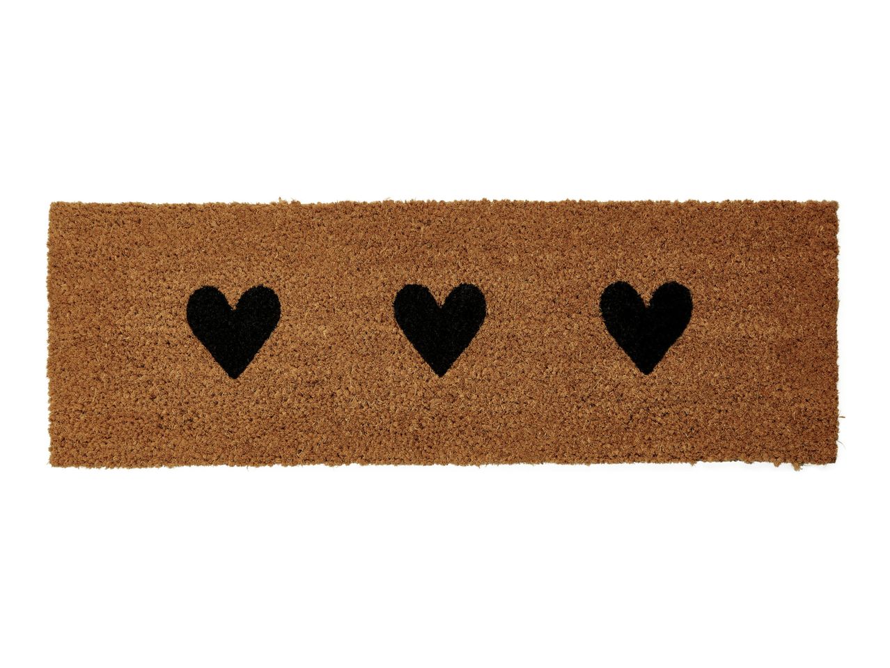 Go to full screen view: Livarno Home Coir Doormat - Hearts - Image 1