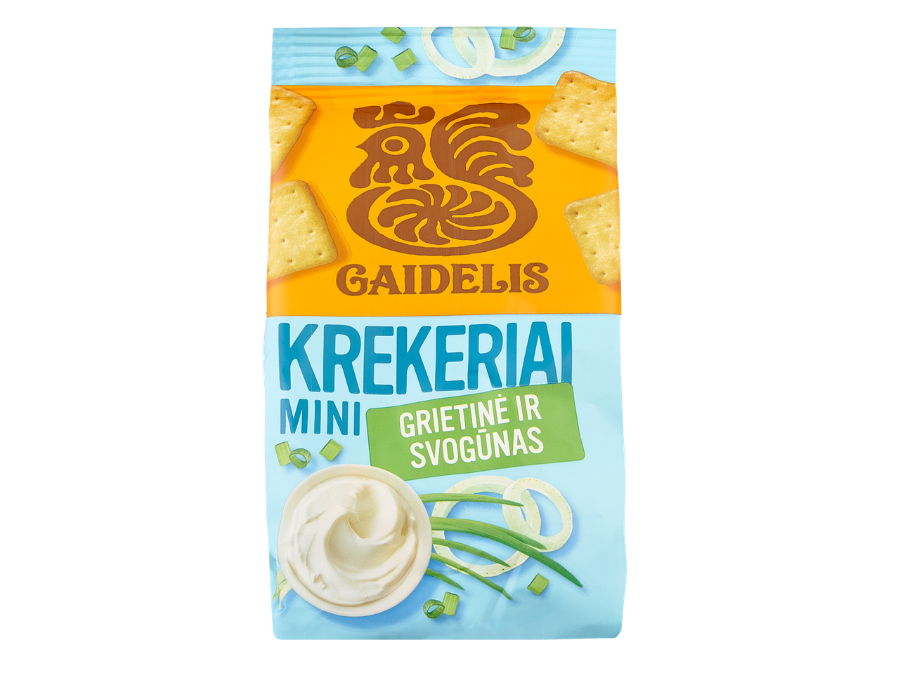 Gaidelis Mini Krekeriai su grietine ir svogūnais