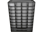 Organizator Parkside cu 36 sertare transparente.