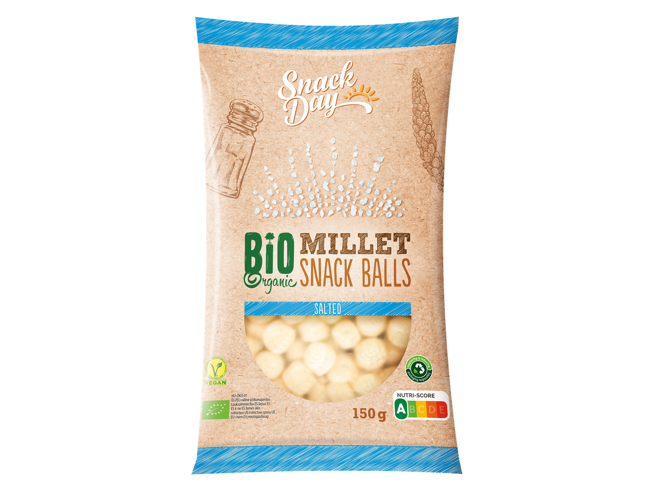 Snack Day Bio Organikus Köles Falatkák (sós).