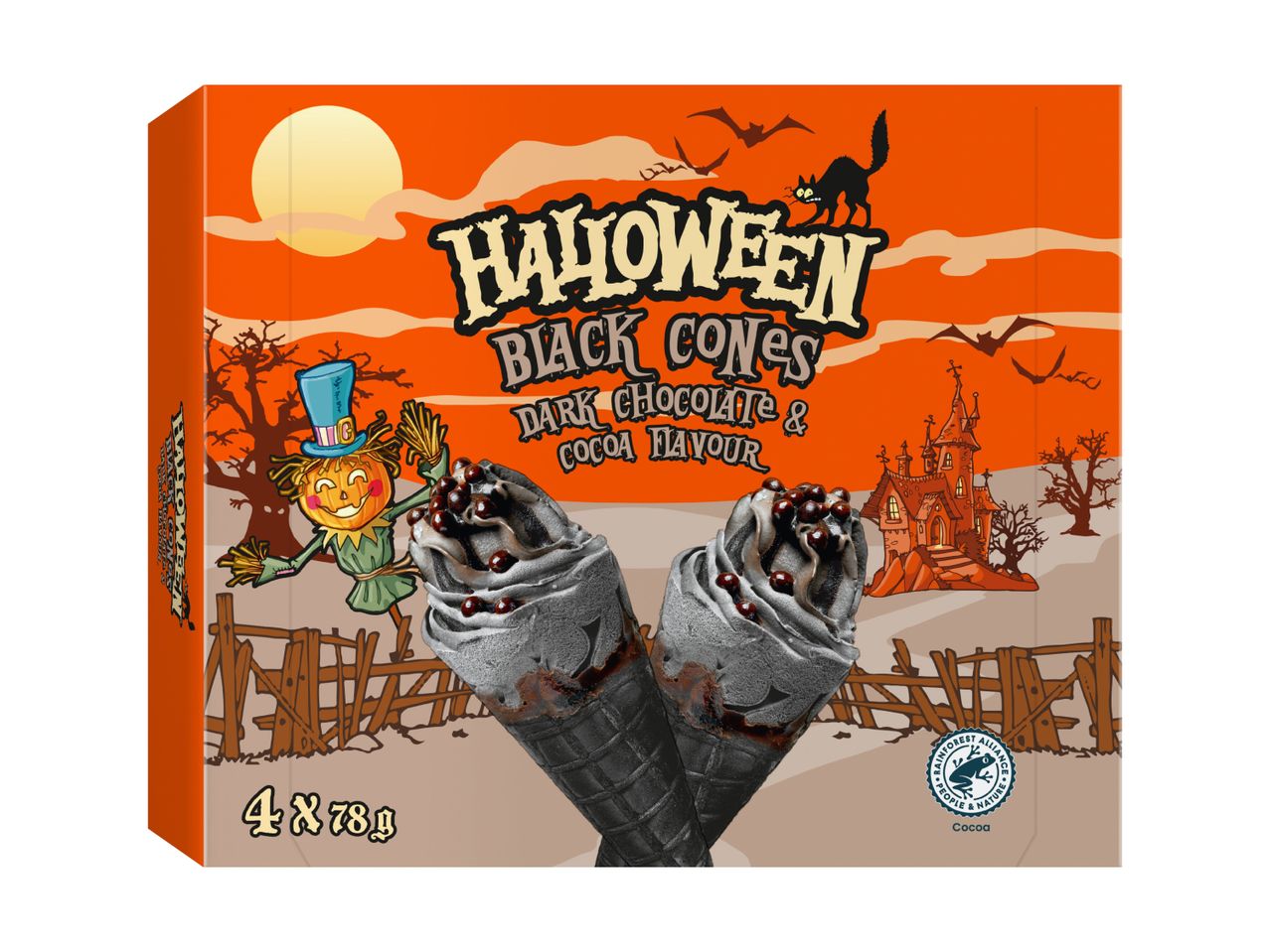 Go to full screen view: Halloween Black Cones - Image 2