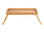 Bamboo bed tray with foldable legs
