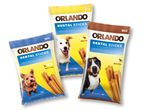 Orlando Dental Sticks: лакомства за кучета с различни размери.