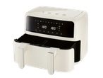 SILVERCREST® 2600W Dual Basket Air Fryer with digital display showing 180 degrees Celsius