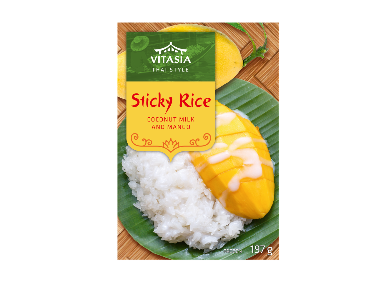 VITASIA Kleefrijst met kokosmelk en mango, 197g