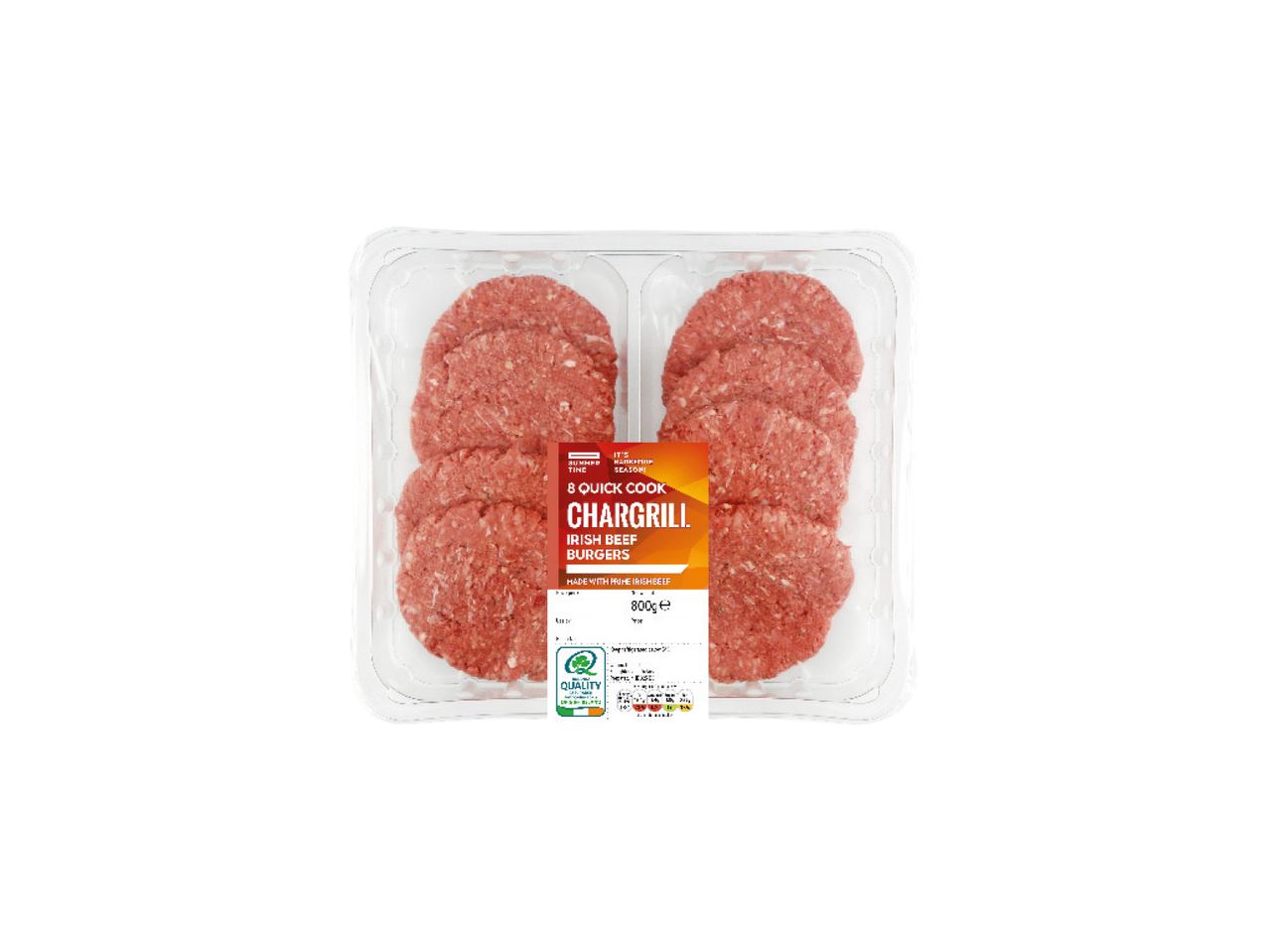 Go to full screen view: Irish Quick Cook Chargrill Beef Burgers - Image 1