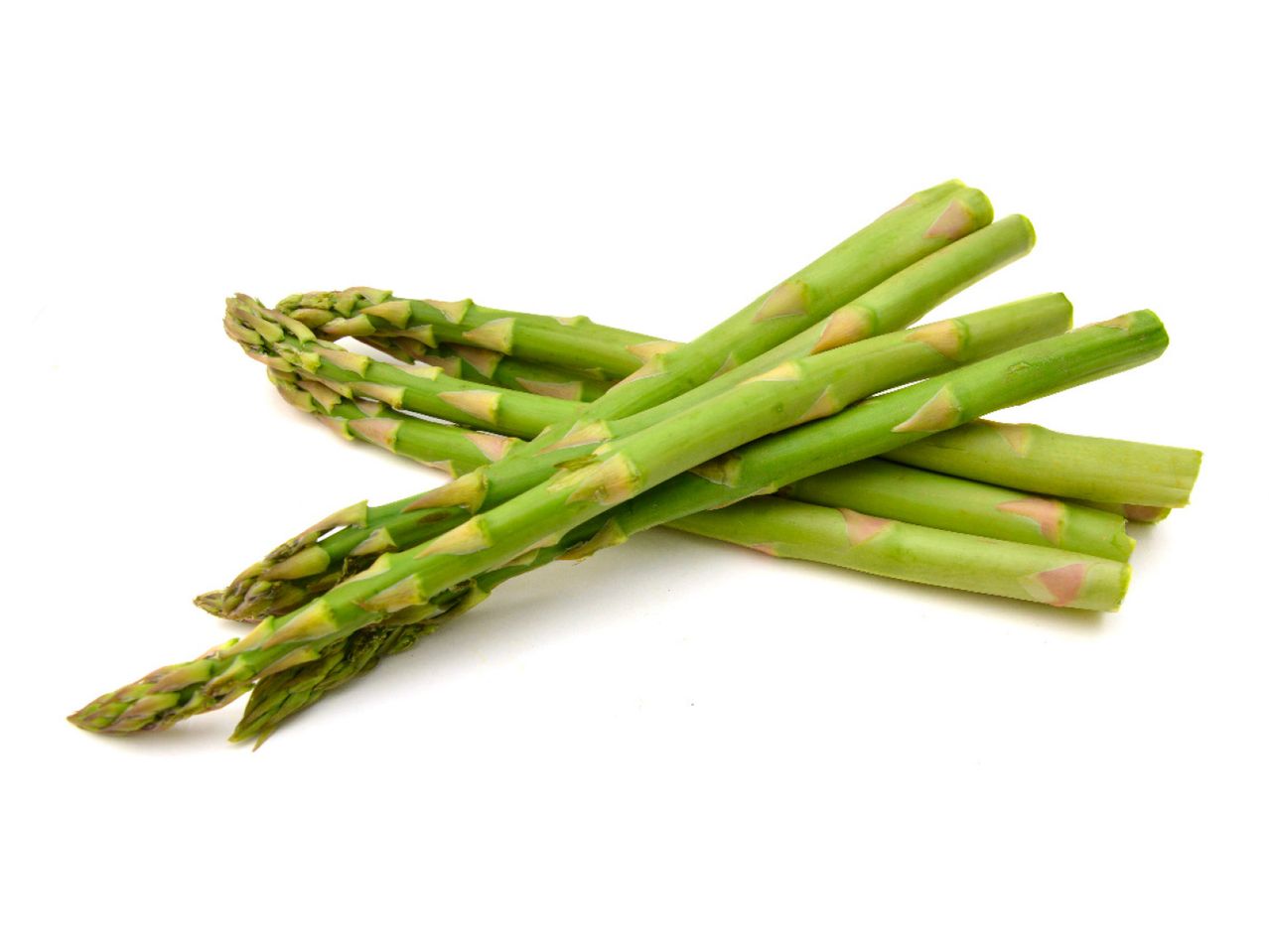 Fresh green asparagus spears.
