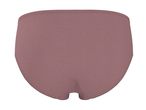 Women's plain mauve briefs, back view.