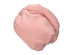 Pink microfiber hair towel wrap
