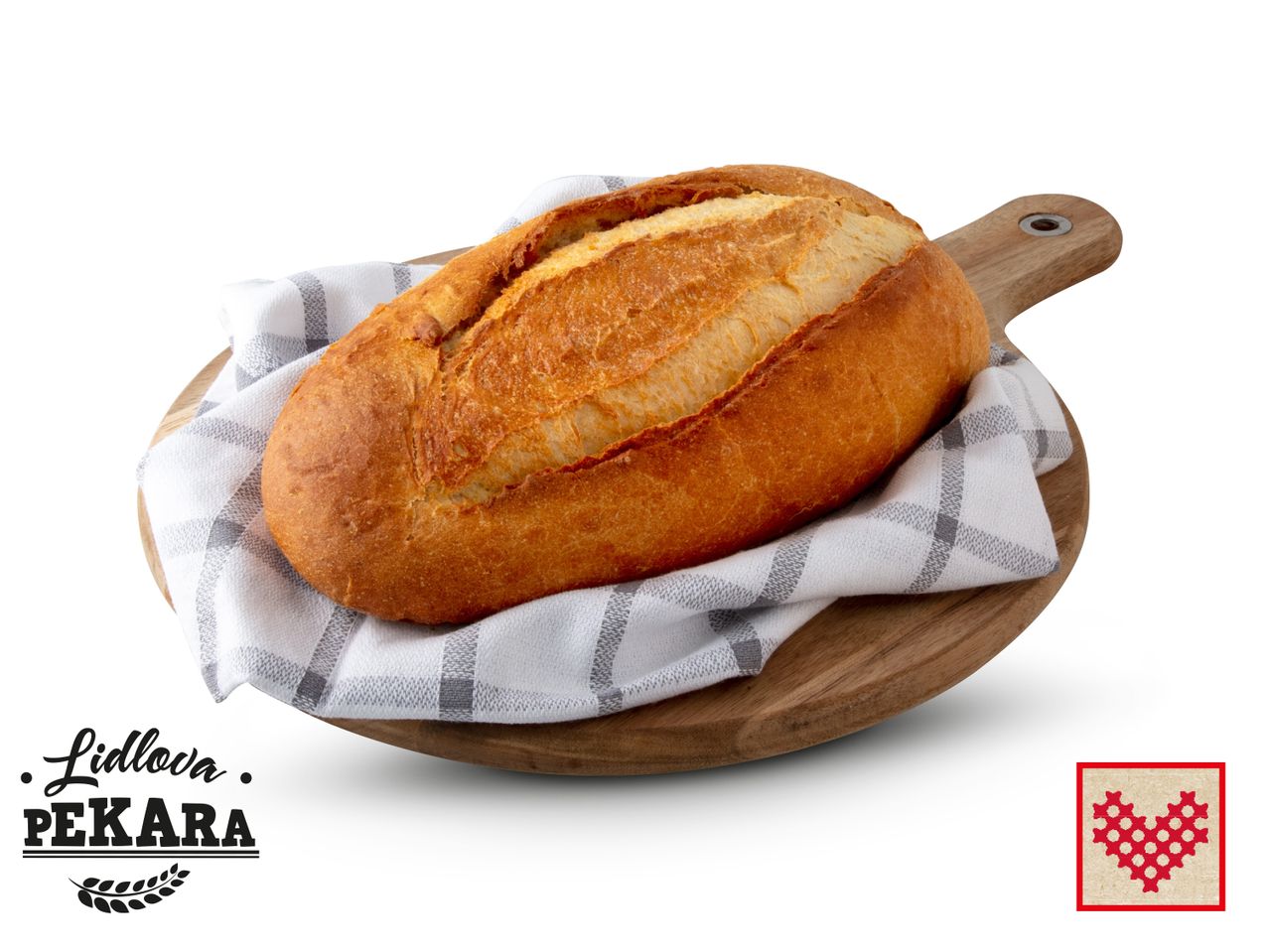 Lidl-ova Pekara kruh na drvenoj dasci.