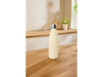 SILVERCREST® Insulated Bottle in cream color on a wooden kitchen counter