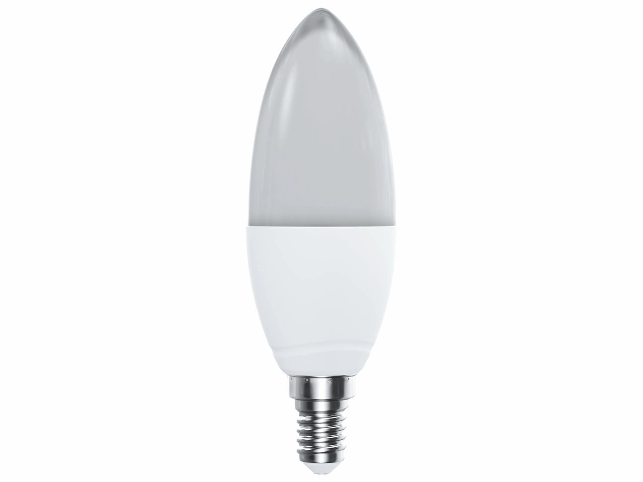 Ampoule LED à culot à vis, forme de flamme.