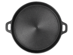 Ливено гвоздено тигањ са кружном текстуром.