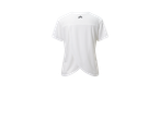 Tricou alb cu spate deschis.