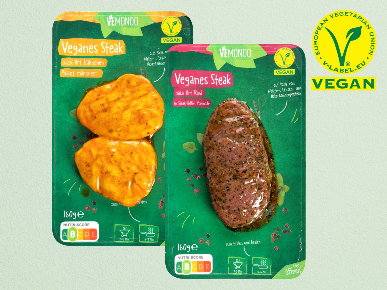 Gehe zu Vollbildansicht: Vegane Steaks - Bild 1