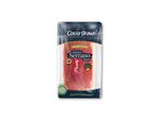 Pakket serranoskinke med teksten 'Tradition Jamón Serrano Ham' og 'Producto de España'.